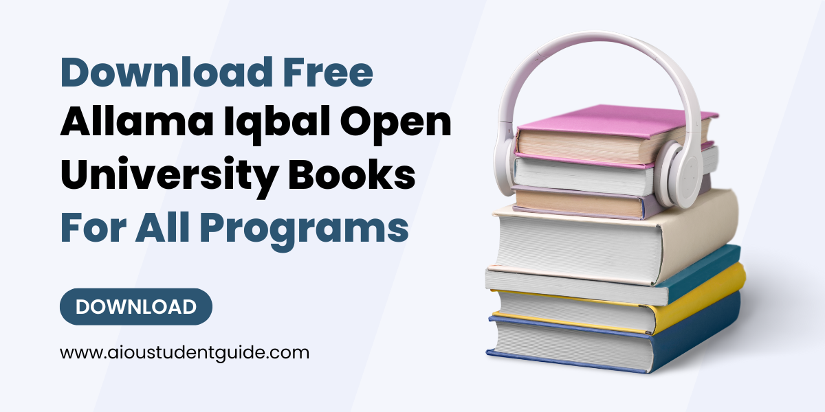 AIOU Books PDF – Free Download of Official Course Books